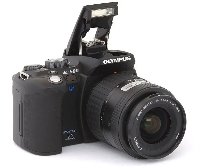 Olympus E500: descripció, especificacions, característiques operatives, qualitat d'imatge, comentaris dels propietaris