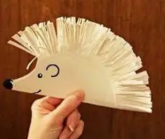 Toepassing "Hedgehog" van gekleurde papier: hoe om te doen?