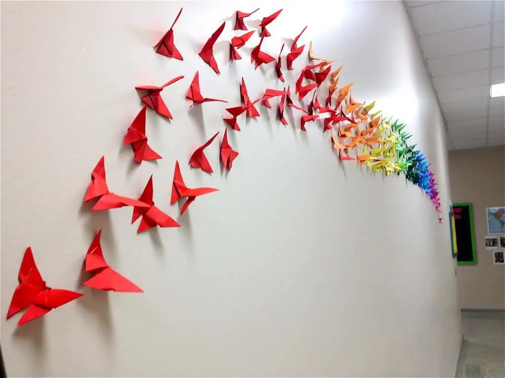 DIY origami tauriņš: soli pa solim instrukcijas