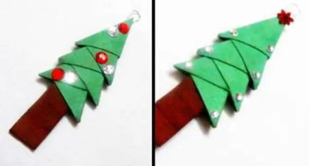 Hacer árboles de Navidad con papel: varias opciones de fabricación