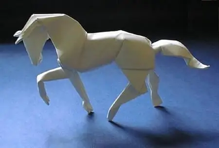 Creating a paper horse using different techniques