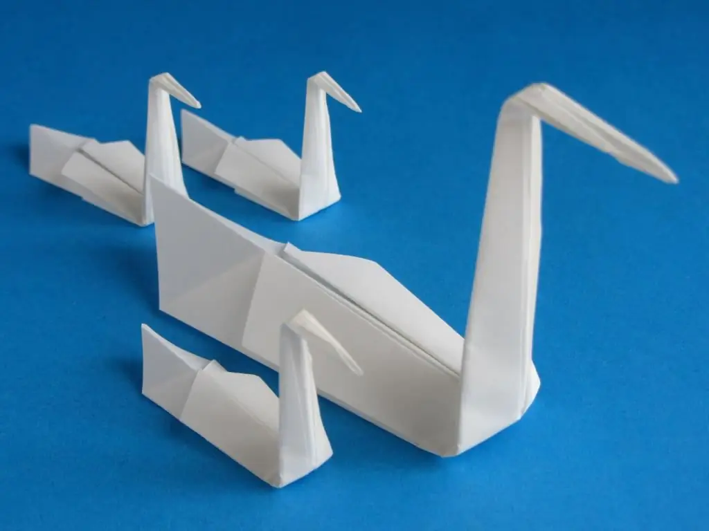 Origami, cisne de bricolaje: diagramas, instrucciones paso a paso para principiantes